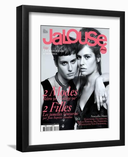 Jalouse, September 2010 - Giulia Venturini, Camilla Venturini-Jean-Baptiste Mondino-Framed Premium Giclee Print