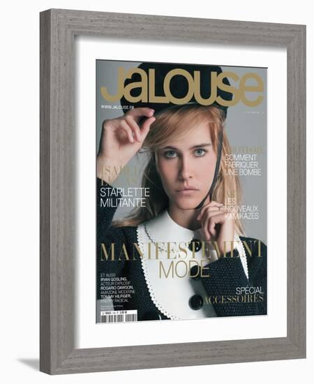 Jalouse, September 2011 - Mila Jovovic-Kenneth Cappello-Framed Art Print