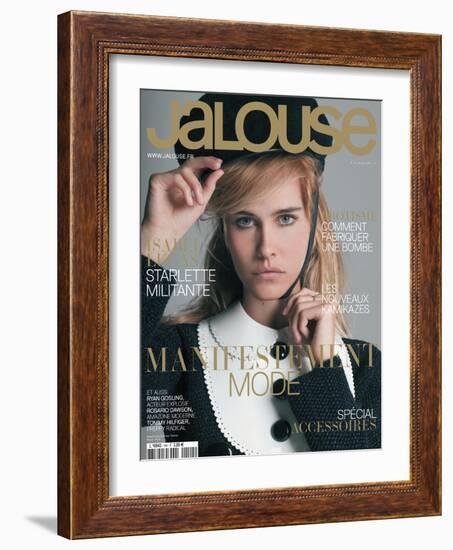 Jalouse, September 2011 - Mila Jovovic-Kenneth Cappello-Framed Art Print