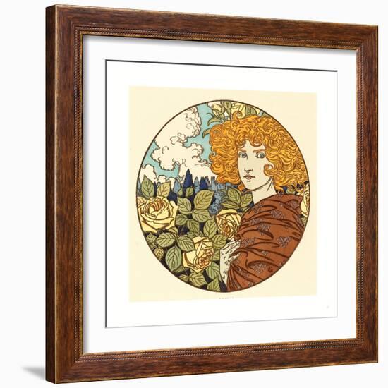 Jalousie (Jealousy), French, 1841 1917-Eugene Grasset-Framed Giclee Print