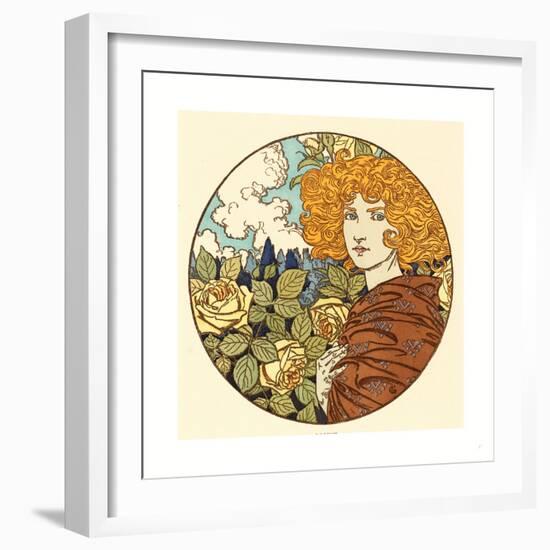 Jalousie (Jealousy), French, 1841 1917-Eugene Grasset-Framed Giclee Print