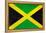 Jamaica Flag Design with Wood Patterning - Flags of the World Series-Philippe Hugonnard-Framed Stretched Canvas