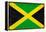 Jamaica Flag Design with Wood Patterning - Flags of the World Series-Philippe Hugonnard-Framed Stretched Canvas