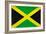 Jamaica Flag Design with Wood Patterning - Flags of the World Series-Philippe Hugonnard-Framed Art Print