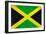 Jamaica Flag Design with Wood Patterning - Flags of the World Series-Philippe Hugonnard-Framed Art Print