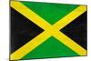 Jamaica Flag Design with Wood Patterning - Flags of the World Series-Philippe Hugonnard-Mounted Art Print