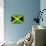 Jamaican Flag-daboost-Art Print displayed on a wall