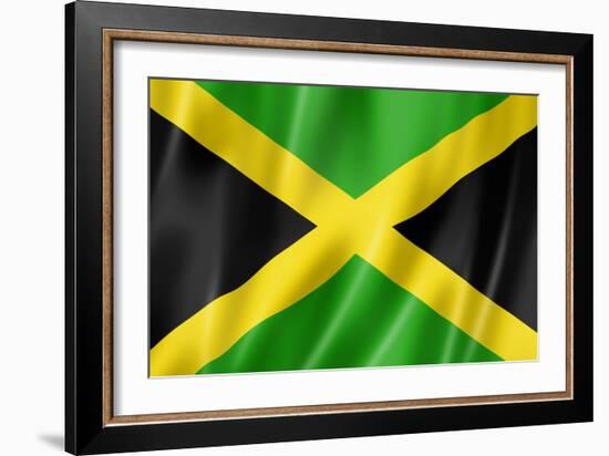 Jamaican Flag-daboost-Framed Art Print