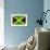 Jamaican Flag-daboost-Framed Art Print displayed on a wall