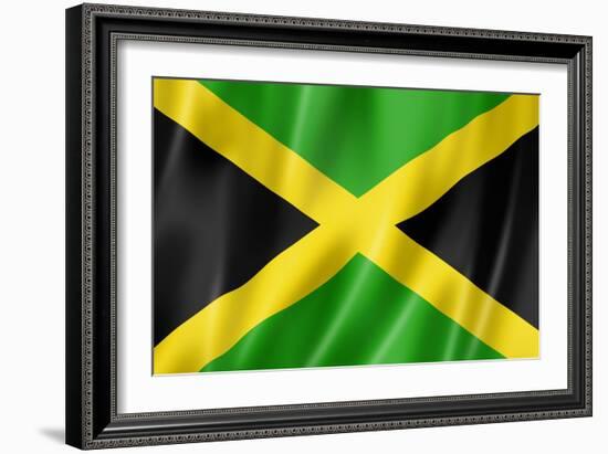 Jamaican Flag-daboost-Framed Art Print