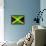 Jamaican Flag-daboost-Framed Stretched Canvas displayed on a wall