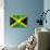 Jamaican Flag-daboost-Art Print displayed on a wall