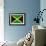 Jamaican Grunge Flag An Old Jamaican Flag Whith A Texture-TINTIN75-Framed Art Print displayed on a wall