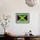 Jamaican Grunge Flag An Old Jamaican Flag Whith A Texture-TINTIN75-Framed Art Print displayed on a wall