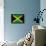 Jamaican Grunge Flag An Old Jamaican Flag Whith A Texture-TINTIN75-Framed Stretched Canvas displayed on a wall