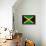 Jamaican Grunge Flag An Old Jamaican Flag Whith A Texture-TINTIN75-Framed Stretched Canvas displayed on a wall