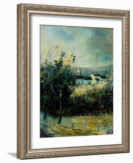 Jambline village Belgium-Pol Ledent-Framed Art Print