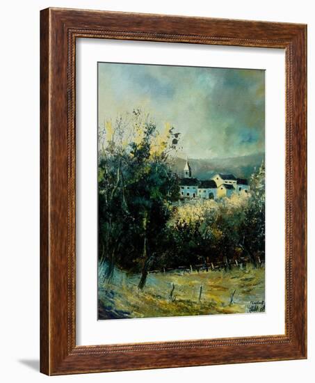 Jambline village Belgium-Pol Ledent-Framed Art Print