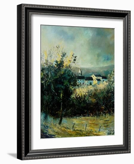 Jambline village Belgium-Pol Ledent-Framed Art Print