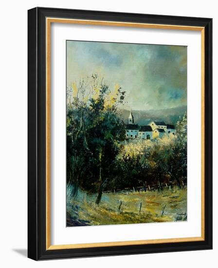 Jambline village Belgium-Pol Ledent-Framed Art Print