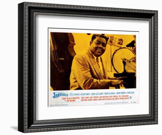 Jamboree, (AKA Disc Jockey Jamboree), Fats Domino, 1957-null-Framed Art Print