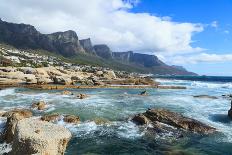 Beautiful Camps Bay Beach and Twelve Apostles Mountain Chain, Cape Town, South Africa.-Jame Jones Jr-Photographic Print