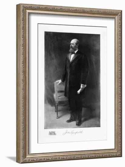 James A Garfield, 20th President of the United States of America, (1901)-Unknown-Framed Giclee Print