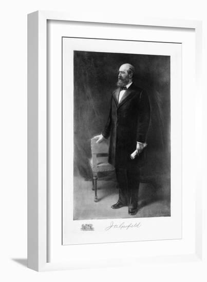 James A Garfield, 20th President of the United States of America, (1901)-Unknown-Framed Giclee Print