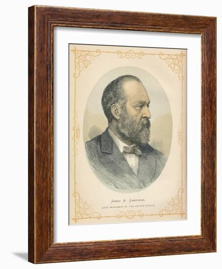 James a Garfield, 20th United States President, 1893-null-Framed Giclee Print