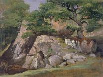 Landscape with Figures on a Path-James Arthur O'Connor-Mounted Giclee Print