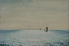 Seascape with a Ketch, Off Adelaide, South Australia-James Ashton-Framed Giclee Print