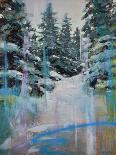 Snowy Pines-James Ayers-Framed Art Print