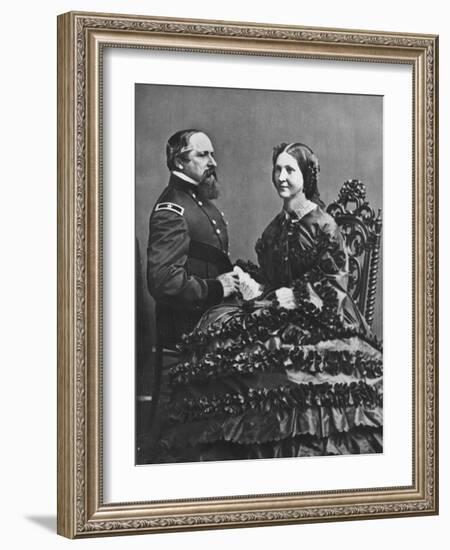 'James B. and Fannie Ricketts', c1860, (1939)-Mathew Brady-Framed Photographic Print