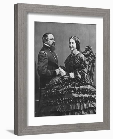 'James B. and Fannie Ricketts', c1860, (1939)-Mathew Brady-Framed Photographic Print