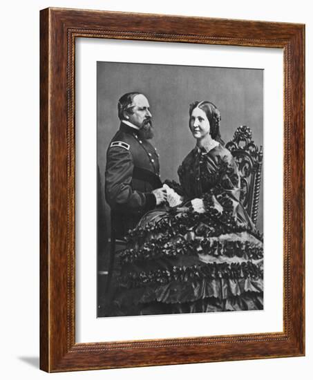 'James B. and Fannie Ricketts', c1860, (1939)-Mathew Brady-Framed Photographic Print