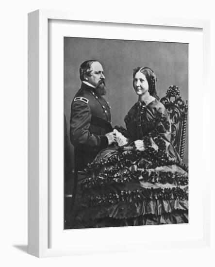 'James B. and Fannie Ricketts', c1860, (1939)-Mathew Brady-Framed Photographic Print