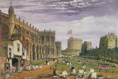 Lower Ward with a View of St. George's Chapel and the Round Tower, Windsor Castle, 1838-James Baker Pyne-Giclee Print