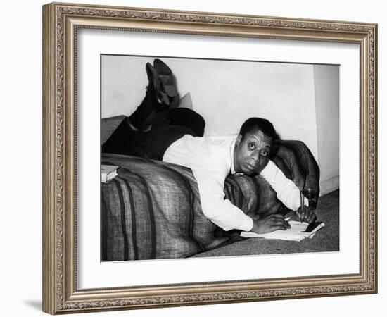 James Baldwin, 1963-null-Framed Photo