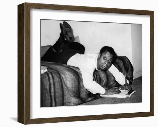 James Baldwin, 1963-null-Framed Photo