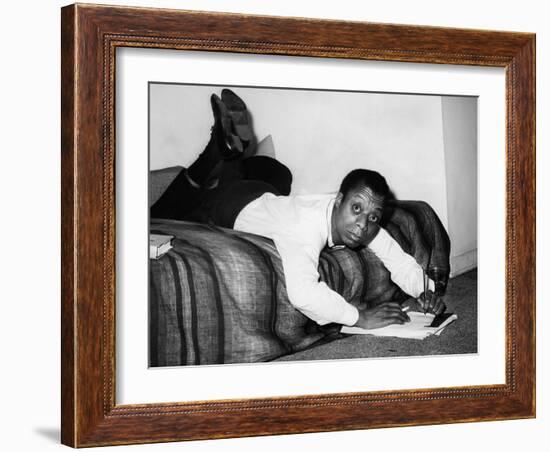 James Baldwin, 1963-null-Framed Photo