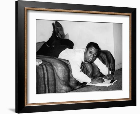 James Baldwin, 1963-null-Framed Photo