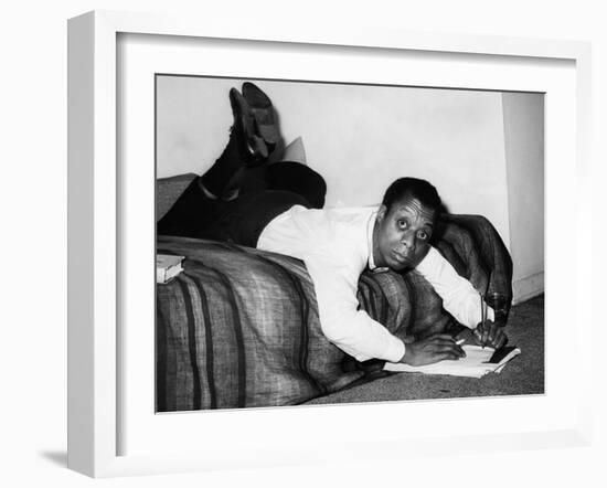 James Baldwin, 1963-null-Framed Photo