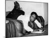 James Baldwin, 1963-null-Mounted Photo