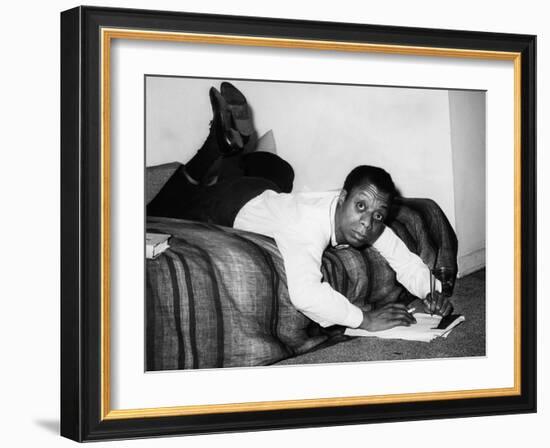 James Baldwin, 1963-null-Framed Photo