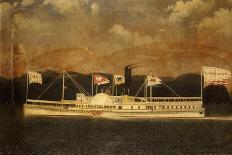 Paddle Steamboat Kaaterskill, 1882-James Bard-Giclee Print