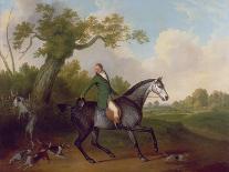 Jonathan Griffin, Huntsman to the Earl of Derby's Staghounds-James Barenger-Framed Premier Image Canvas