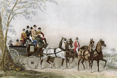 The Earl of Derby's Stag Hounds, Engraved by R. Woodman, 1823-James Barenger-Framed Giclee Print