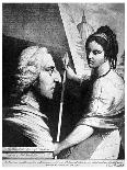 King Lear and Cordelia, 1776 (Etching and Aquatint with India Ink)-James Barry-Framed Giclee Print