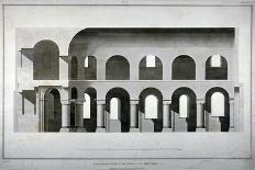 Plan of the Cells under the Chapel of the White Tower, Tower of London, 1815-James Basire II-Mounted Giclee Print