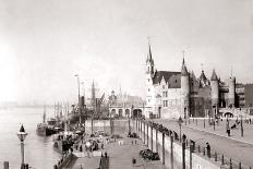 Boat on the Canal, Dordrecht, Netherlands, 1898-James Batkin-Framed Photographic Print